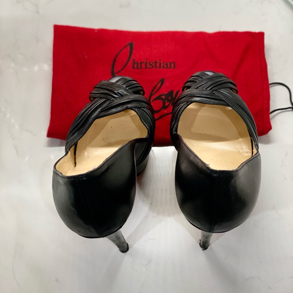 Christian Louboutin Peep-Toe Platform Sandals
